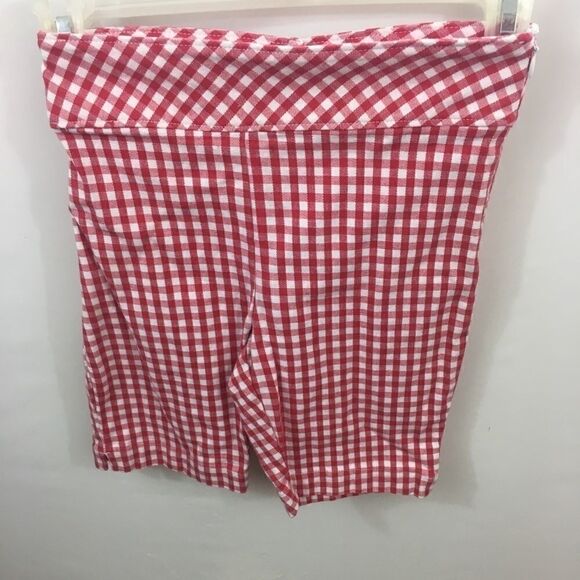 Cherokee Girls Capris 7/8 Red and White Checked - Picture 1 of 4